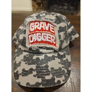 Monster Jam Hat Camo Grave Digger Snapback Cap Feld Motor Sports Red Undervisor⁠